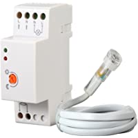 Maclean MCE83 - Sensor Interruptor crepuscular IP 65 Montaje en Carril DIN